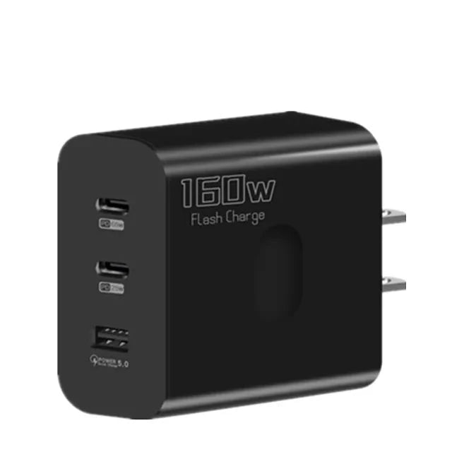 ChargerLightning 160W Multi-Port USB Charger USB Type C  & A Fast Charging Adapter Quick Charge 3.0 PD